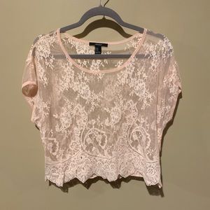 Lace Cropped Top